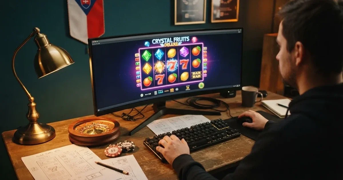 Koláž logotypů předních vývojářských studií — Pragmatic Play, NetEnt, Play'n GO, Evolution a SYNOT — na pozadí s prvky české vlajky